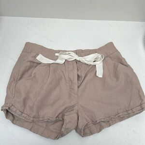 Wilfred Linen Shorts with Bow Tie Front
